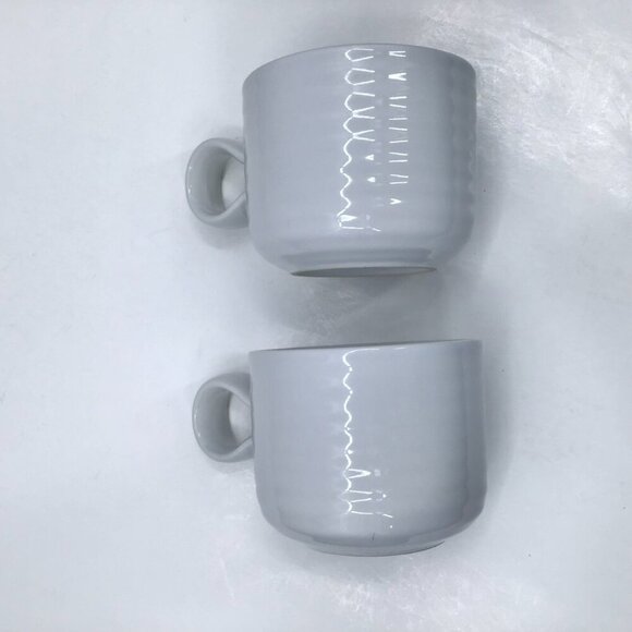 Crate &Barrel Black Dot Cappucino Coffee Mugs Camilla Engdahl Swedish Minimalist - Picture 3 of 9